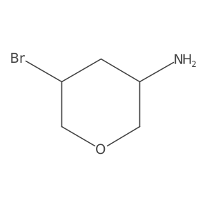 5-Bromotetrahydro-2H-pyran-3-amine结构式