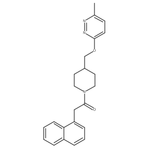 1-(4-{[(6-Methylpyridazin-3-yl)oxy]methyl}piperidin-1-yl)-2-(naphthalen-1-yl)ethan-1-one Structure