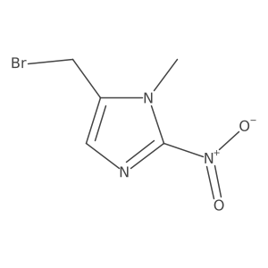 5-(bromomethyl)-1-methyl-2-nitro-1H-imidazole结构式