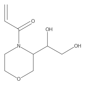 1-[(3R)-3-[(1R)-1,2-Dihydroxyethyl]morpholin-4-yl]prop-2-en-1-one结构式