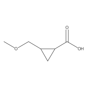 (1S,2S)-2-(Methoxymethyl)cyclopropane-1-carboxylic acid Structure