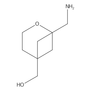 [1-(Aminomethyl)-2-oxabicyclo[3.1.1]heptan-5-yl]methanol结构式
