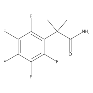 2-Methyl-2-(pentafluorophenyl)propanamide Structure