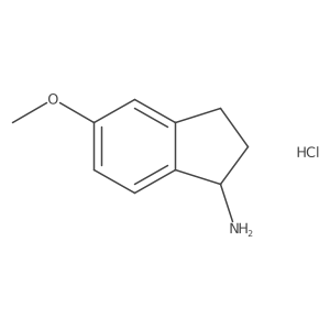 (S)-5-Methoxy-2,3-dihydro-1H-inden-1-amine hydrochloride结构式