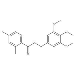 5-fluoro-3-methyl-N-[(3,4,5-trimethoxyphenyl)methyl]pyridine-2-carboxamide Structure