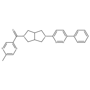 3-[5-(5-Methylpyrazine-2-carbonyl)-octahydropyrrolo[3,4-c]pyrrol-2-yl]-6-phenylpyridazine结构式
