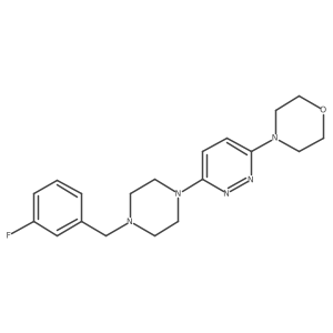 4-(6-{4-[(3-Fluorophenyl)methyl]piperazin-1-yl}pyridazin-3-yl)morpholine Structure