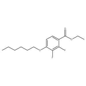 Ethyl 2,3-difluoro-4-(hexyloxy)benzoate结构式