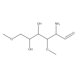 (2R,3R,4R,5R)-2-amino-4,5-dihydroxy-3,6-dimethoxyhexanal结构式