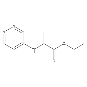 ethyl (2S)-2-[(pyridazin-4-yl)amino]propanoate结构式