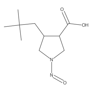 4-(2,2-Dimethylpropyl)-1-nitrosopyrrolidine-3-carboxylic acid Structure