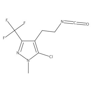 5-chloro-4-(2-isocyanatoethyl)-1-methyl-3-(trifluoromethyl)-1H-pyrazole Structure
