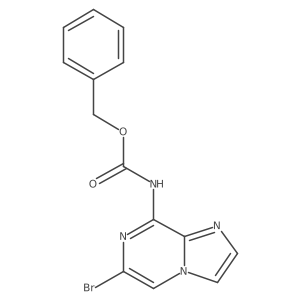 benzyl N-{6-bromoimidazo[1,2-a]pyrazin-8-yl}carbamate结构式