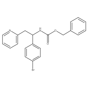 benzyl N-[1-(4-bromophenyl)-2-(pyridin-2-yl)ethyl]carbamate结构式