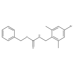 benzyl N-[(4-bromo-2,6-dimethylphenyl)methyl]carbamate Structure
