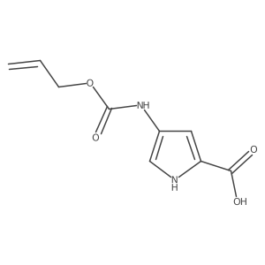 4-{[(prop-2-en-1-yloxy)carbonyl]amino}-1H-pyrrole-2-carboxylic acid结构式