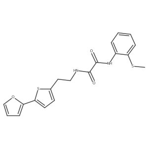 N-{2-[5-(furan-2-yl)thiophen-2-yl]ethyl}-N'-[2-(methylsulfanyl)phenyl]ethanediamide Structure