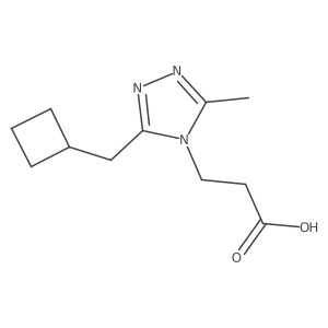 3-[3-(cyclobutylmethyl)-5-methyl-4H-1,2,4-triazol-4-yl]propanoic acid结构式