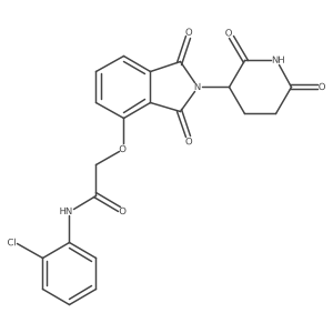 N-(2-chlorophenyl)-2-[2-(2,6-dioxo-3-piperidyl)-1,3-dioxo-isoindolin-4-yl]oxy-acetamide Structure