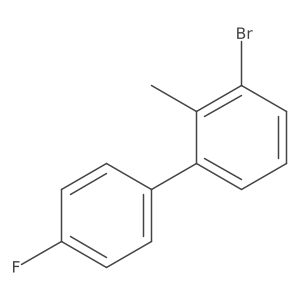 3-Bromo-4'-fluoro-2-methyl-1,1'-biphenyl Structure