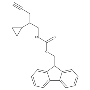 (9H-fluoren-9-yl)methyl N-(2-cyclopropylpent-4-yn-1-yl)carbamate Structure