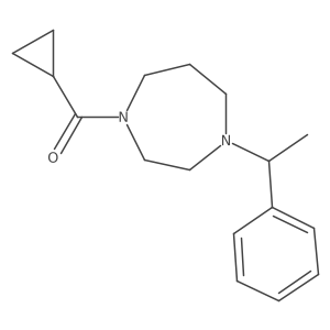 1-Cyclopropanecarbonyl-4-(1-phenylethyl)-1,4-diazepane Structure