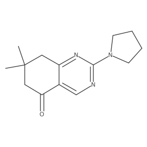 7,7-dimethyl-2-(pyrrolidin-1-yl)-7,8-dihydroquinazolin-5(6H)-one Structure