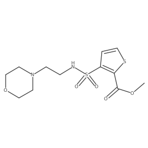 Methyl 3-{[(2-morpholinoethyl)amino]sulfonyl}-2-thiophenecarboxylate结构式