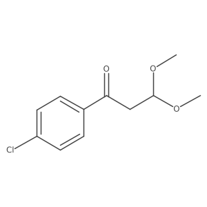 1-(4-Chlorophenyl)-3,3-dimethoxypropan-1-one结构式
