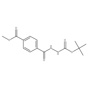 Tert-butyl 2-(4-(methoxycarbonyl)benzoyl)hydrazine carboxylate结构式