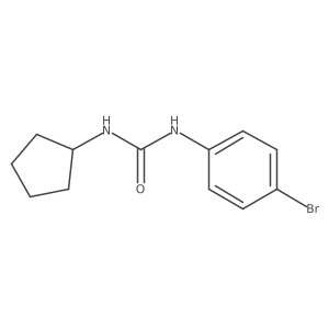 1-(4-Bromophenyl)-3-cyclopentylurea结构式