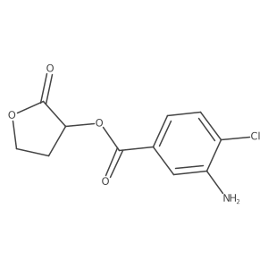 2-Oxotetrahydrofuran-3-yl 3-amino-4-chlorobenzoate结构式