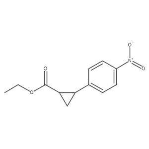 cis-1-Ethoxycarbonyl-2-(p-nitrophenyl)cyclopropane结构式
