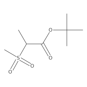 Tert-butyl 2-(methylsulfonyl)propanoate Structure