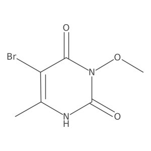 5-bromo-3-methoxy-6-methyl-1H-pyrimidine-2,4-dione结构式