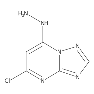 5-Chloro-7-hydrazinyl[1,2,4]triazolo[1,5-a]pyrimidine结构式