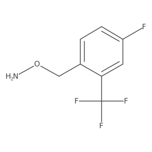 O-[[4-fluoro-2-(trifluoromethyl)phenyl]methyl]hydroxylamine Structure