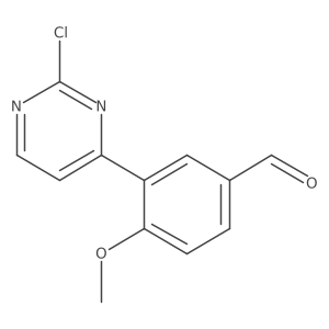 3-(2-Chloropyrimidin-4-yl)-4-methoxybenzaldehyde结构式