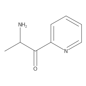 2-Amino-1-(pyridin-2-yl)propan-1-one结构式