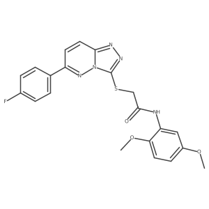 N-(2,5-dimethoxyphenyl)-2-((6-(4-fluorophenyl)-[1,2,4]triazolo[4,3-b]pyridazin-3-yl)thio)acetamide Structure