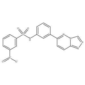 N-(3-([1,2,4]triazolo[4,3-b]pyridazin-6-yl)phenyl)-3-nitrobenzenesulfonamide结构式