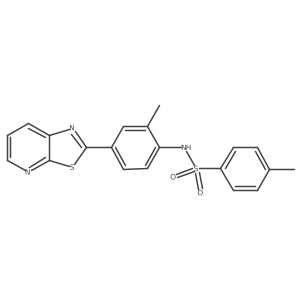 4-methyl-N-(2-methyl-4-(thiazolo[5,4-b]pyridin-2-yl)phenyl)benzenesulfonamide Structure