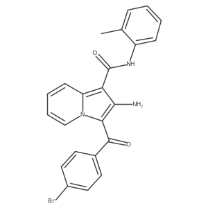 2-amino-3-(4-bromobenzoyl)-N-(o-tolyl)indolizine-1-carboxamide Structure