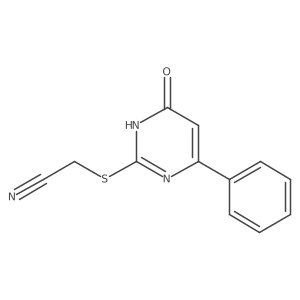 [(6-Oxo-4-Phenyl-1,6-Dihydropyrimidin-2-Yl)sulfanyl]acetonitrile Structure