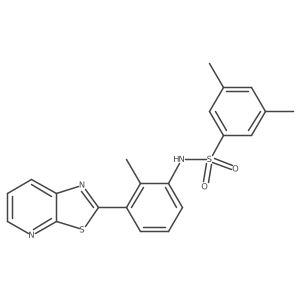 3,5-dimethyl-N-(2-methyl-3-(thiazolo[5,4-b]pyridin-2-yl)phenyl)benzenesulfonamide Structure