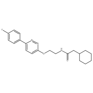 2-cyclohexyl-N-(2-((6-(4-fluorophenyl)pyridazin-3-yl)oxy)ethyl)acetamide Structure