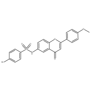 4-bromo-N-[2-(4-methoxyphenyl)-4-oxo-4H-chromen-6-yl]benzenesulfonamide Structure