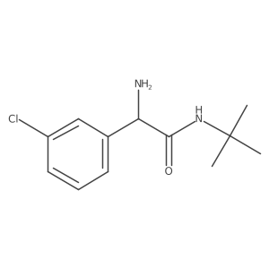 (I+/-R)-I+/--Amino-3-chloro-N-(1,1-dimethylethyl)benzeneacetamide结构式