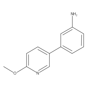 3-(6-Methoxypyridin-3-yl)aniline结构式
