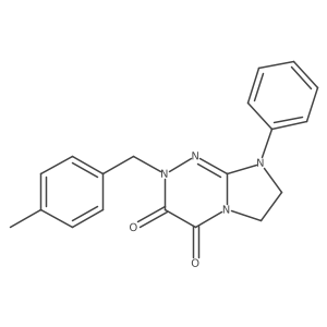 2-(4-methylbenzyl)-8-phenyl-7,8-dihydroimidazo[2,1-c][1,2,4]triazine-3,4(2H,6H)-dione结构式